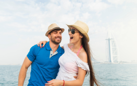 Romantic Dubai couple tour packages from Hyderabad with luxury stay and dinner cruise